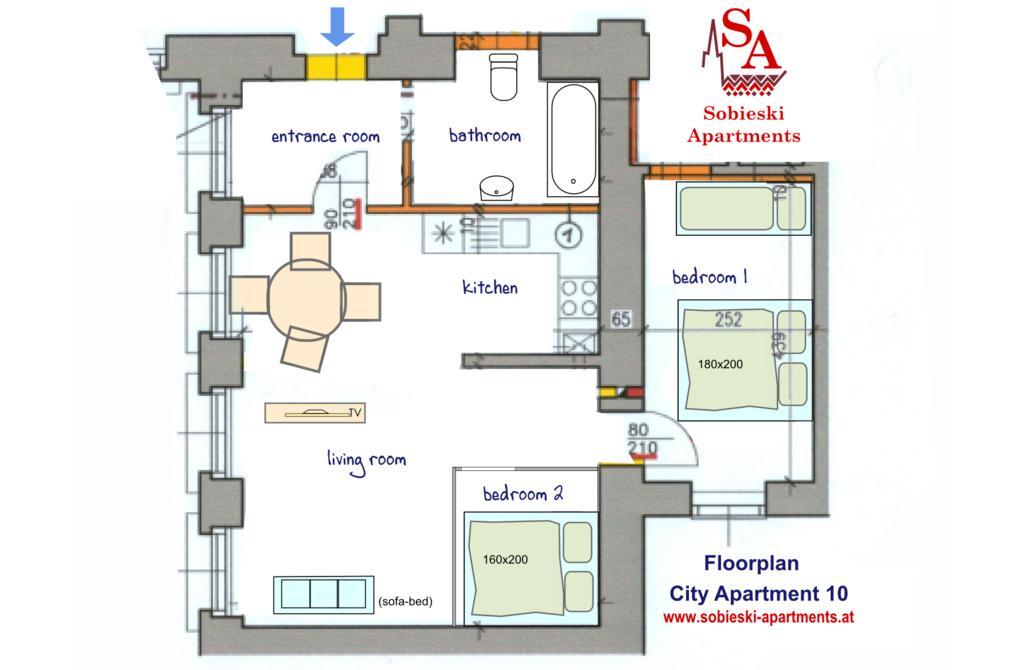 Sobieski Center Apartments Wien Exterior foto